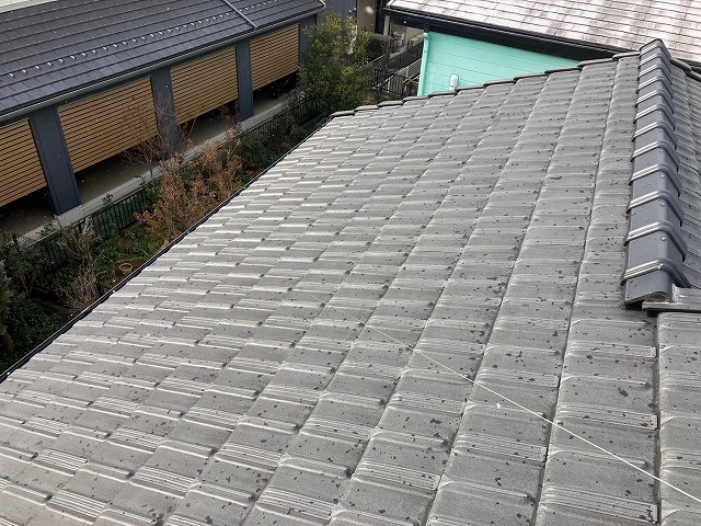 平板瓦の状態確認